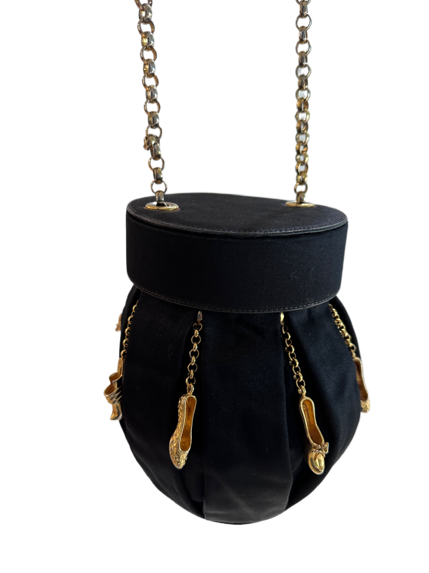 Vintage Salvatore Ferragamo Shoe Charm Bucket Bag