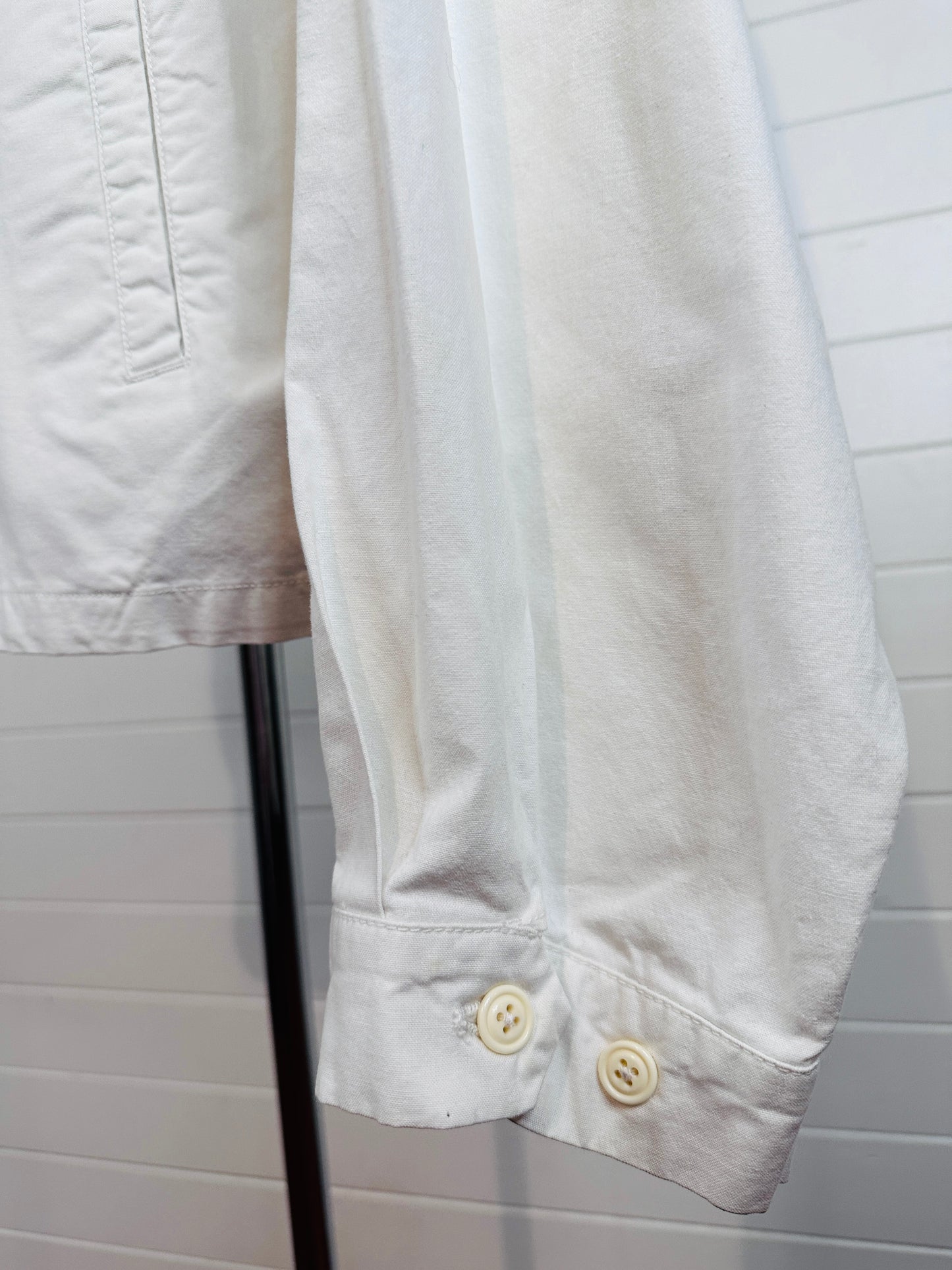 1990's - Y2K Ralph Lauren Polo White Cotton Jacket - Oversized Unisex (XXL)