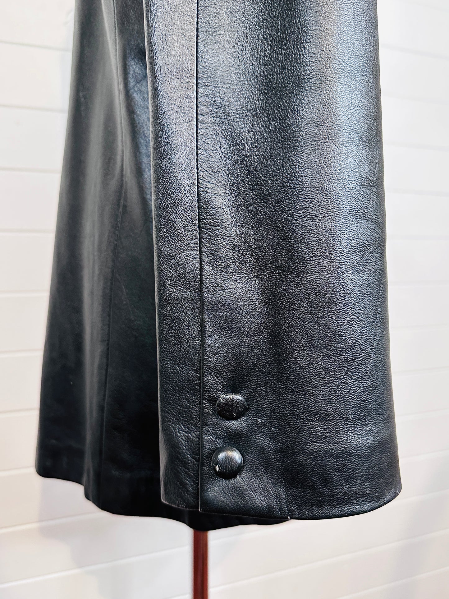 1980's Women's Black Leather Blazer by The Room of St. Regis (L)