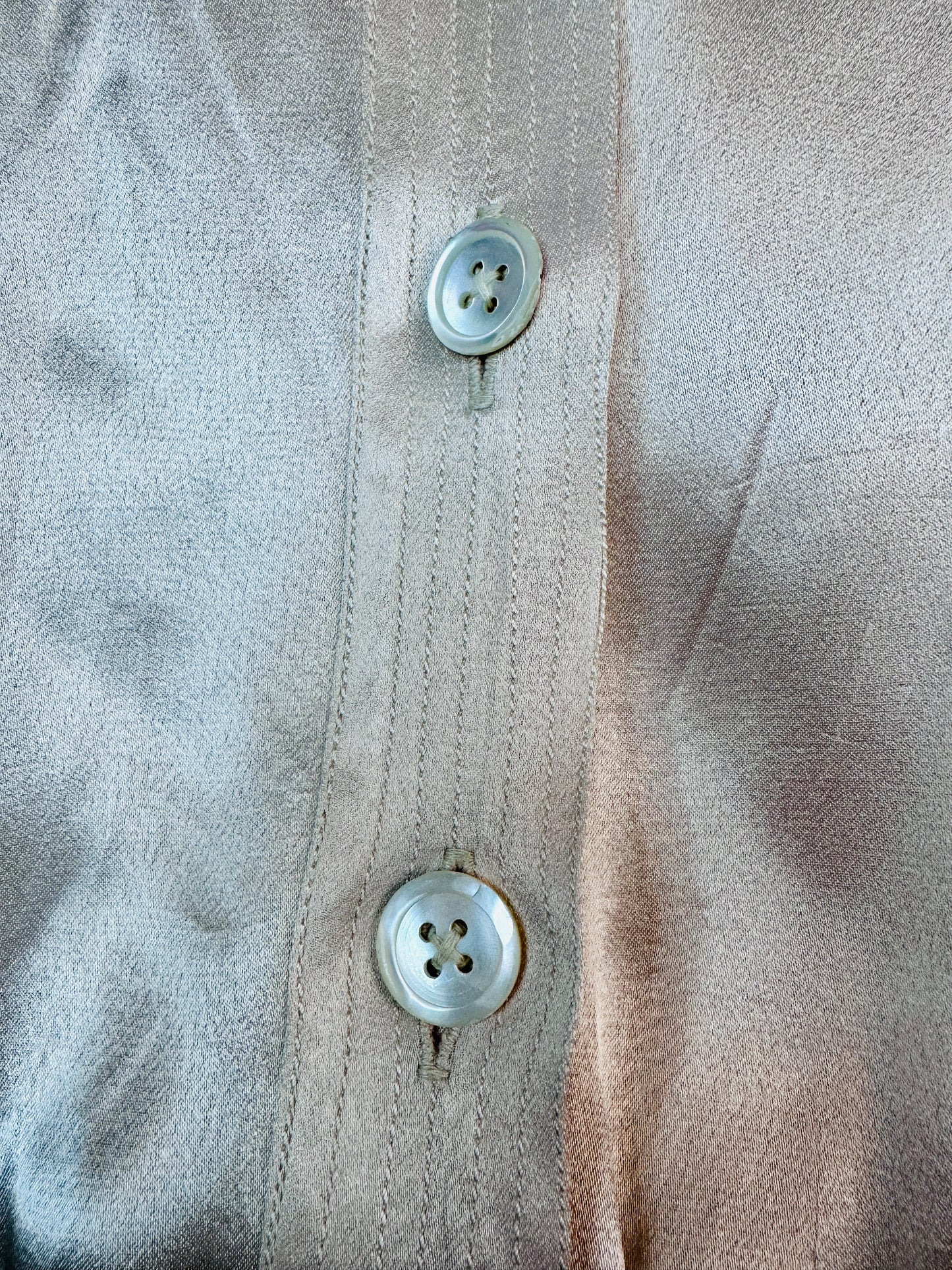1940's Blush Satin Bed Jacket (S-M)