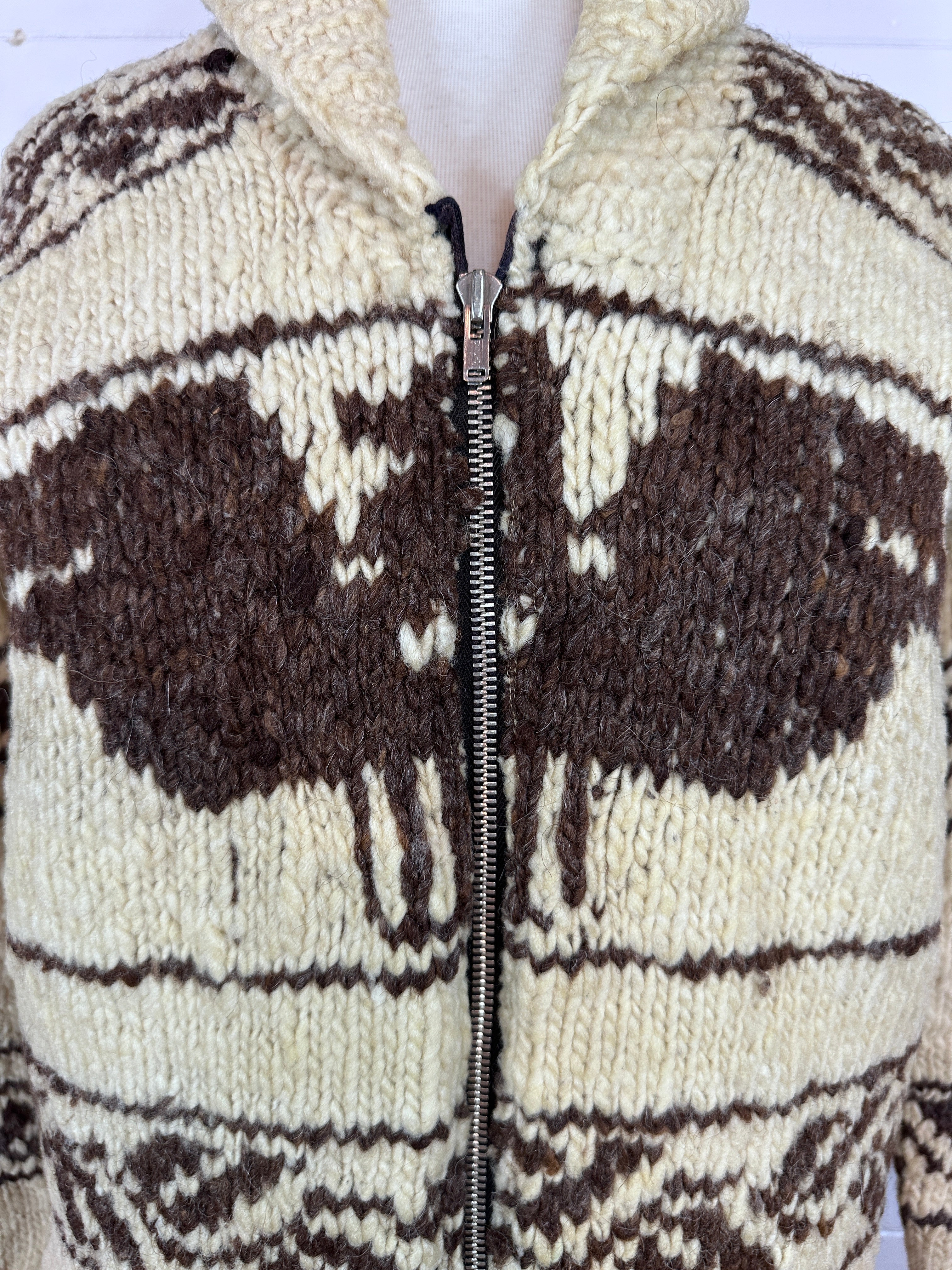 Authentic Cowichan Sweater - Ladies Small to Medium – Wildwoodrose 