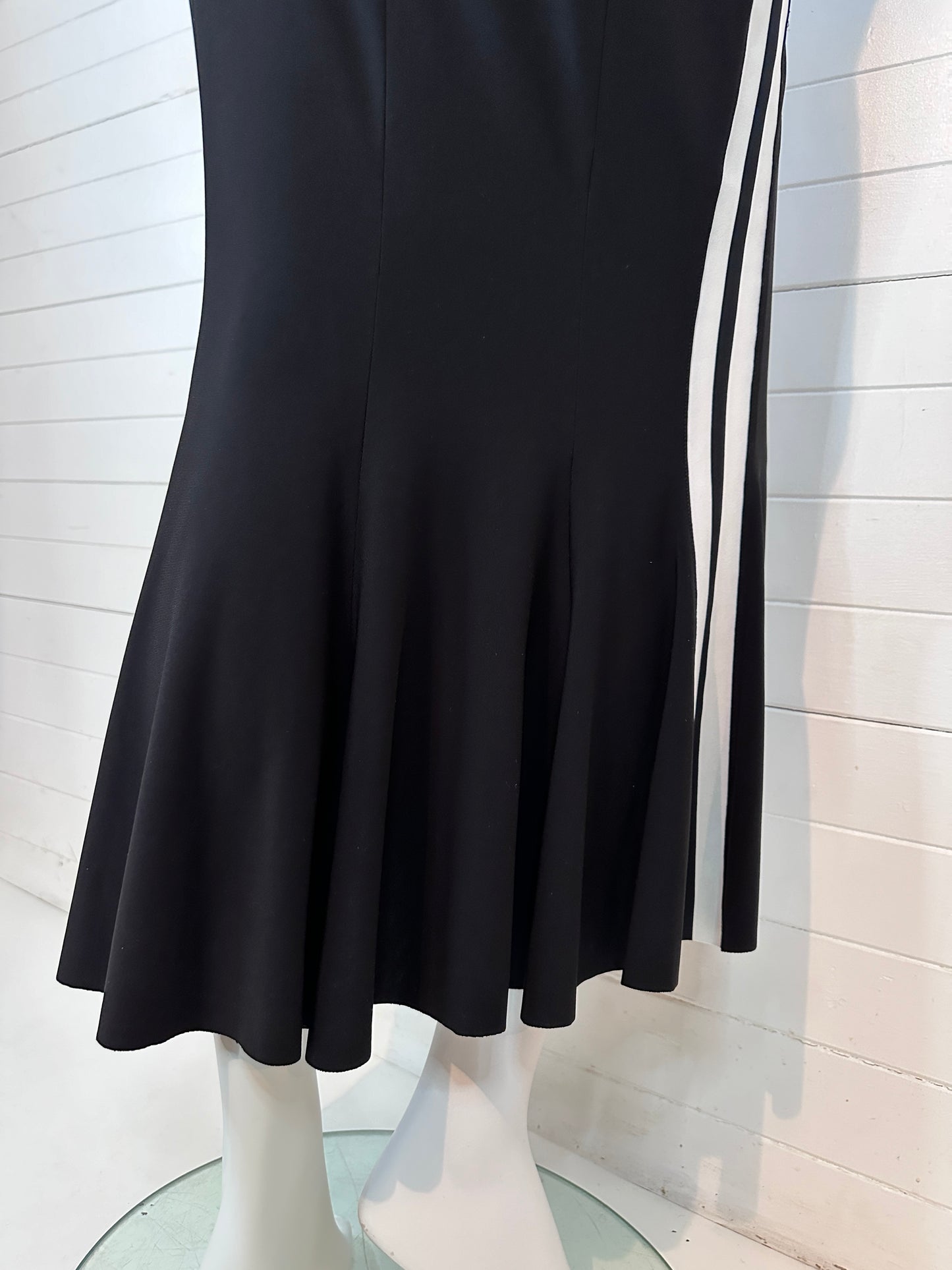 Norma Kamali Jersey Knit Side Stripe Dress - Spring 2018 Runway Collection - (M)