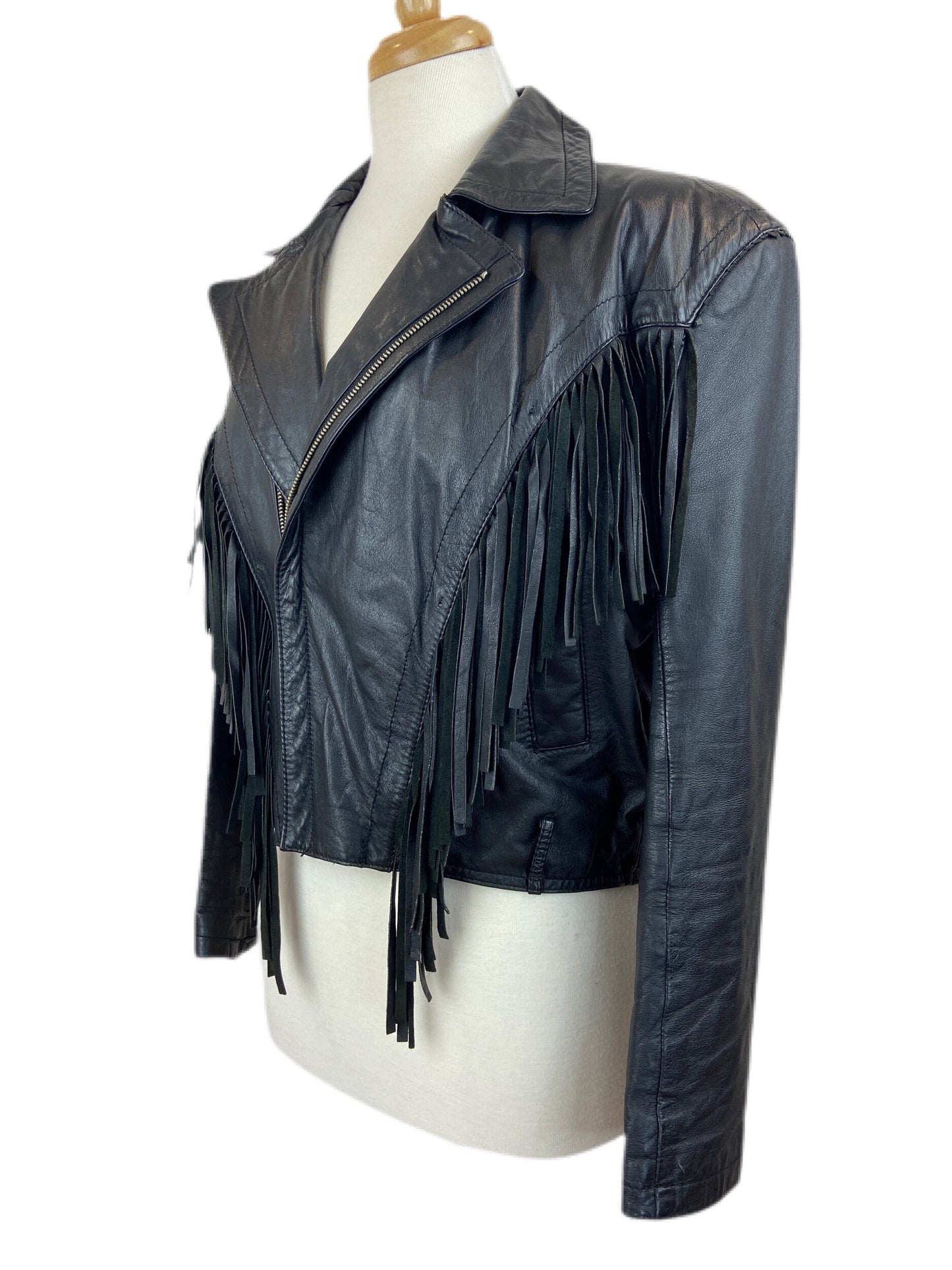 1980's Leather Fringe Jacket - Costume Piece from Feature Film "JT  Leroy" as Seen on Diane Krueger (M)